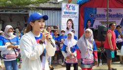 Warga Taman Cibodas Tangerang Senam Bareng Caleg Perindo