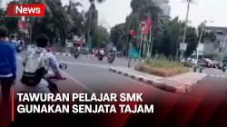 Terlibat Tawuran, Gerombolan Pelajar SMK Gunakan Senjata Tajam