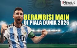 Infografis Ambisi Lionel Messi Main di Piala Dunia 2026