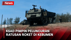 Pimpin Peluncuran Ratusan Roket dari Pantai Kebumen, KSAD Ungkap Jarak Jelajah Bisa 300 Km