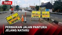 Jelang Libur Natal dan Tahun Baru, Perbaikan Jalan Pantura Dikebut