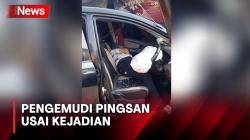 Sopir Diduga Mengantuk, Minibus Serempet Mobil dan Tabrak Warung di Bogor