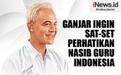 Infografis Ganjar Ingin Sat-Set Perhatikan Nasib Guru Indonesia