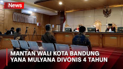 Korupsi Bandung Smart City, Mantan Wali Kota Bandung Yana Mulyana Divonis 4 Tahun<