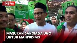 Jelang Debat Kedua, Sandiaga Uno Berikan Masukan dan Bagi Pengalaman ke Mahfud MD