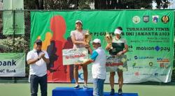 Jessy Priskila Rompies Juara Tunggal Putri Turnamen Tenis Piala Pj Gubernur DKI Jakarta