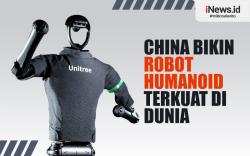Infografis China Bikin Robot Humanoid Terkuat di Dunia