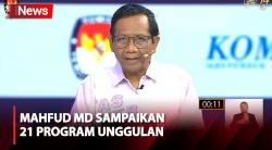 Mahfud MD Sampaikan 21 Program Unggulan, Penegakkan Hukum Tanpa Pandang Bulu Jadi Prioritas