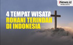 Infografis Daftar 4 Tempat Wisata Rohani Terindah di Indonesia