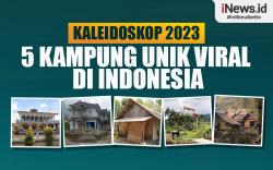 Infografis Kaleidoskop 2023 5 Kampung Unik Viral 2023