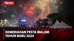 Indah Banget! Intip Kemeriahan Pesta Malam Tahun Baru 2024 di Bundaran HI