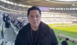 Erick Thohir Nonton Langsung Jepang Vs Thailand yang Diwarnai Gempa, Bagaimana Kondisinya?