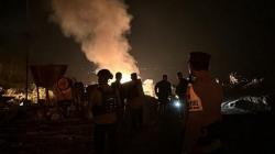 Kantor Dinas PU Dogiyai Terbakar di Malam Pergantian Tahun Baru
