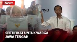 Bagikan 1.500 Sertifikat di Cilacap, Presiden Jokowi: Bukti jika Terjadi Sengketa atau Konflik