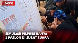 Simulasi Pilpres 2024, Hanya Ada 2 Paslon dalam Surat Suara di Lebak