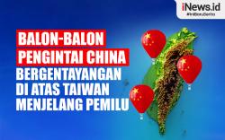 Infografis Menjelang Pemilu Balon-Balon Pengintai China Gentayangan di Atas Langit Taiwan