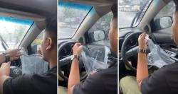 Viral Pengemudi Tenteng Kantong Plastik akibat Atap Mobil Bocor, Begini Cara Mengatasinya