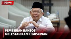 Wapres Ma’ruf Sebut Pemberian Bansos Melestarikan Kemiskinan