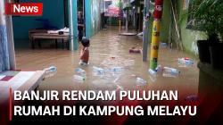 Kali Ciliwung Meluap, Puluhan Rumah di Kampung Melayu Jaktim Terendam Banjir 
