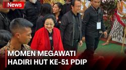 Momen Megawati Hadiri HUT ke-51 PDIP, Disambut Sekjen PDIP Hasto Kristiyanto