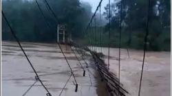 Banjir di Muratara, 2 Jembatan Gantung Putus Diterjang Arus Sungai Rawas