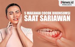 Infografis Deretan Makanan yang Cocok Dikonsumsi Penderita Sariawan