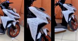 Viral Wanita Ini Coret-Coret Motor Pacar agar Tidak Selingkuh, Netizen: Belum Tentu Jadi Istri