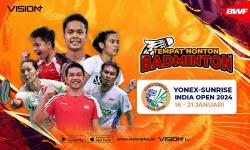 Pebulu Tangkis Indonesia Cari Kebangkitan di India Open 2024, Live Vision+