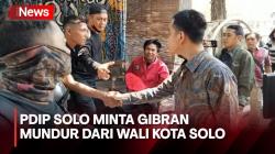 PDIP Solo Minta Gibran Mengundurkan Diri dari Jabatan Wali Kota