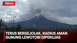 PVMBG Perluas Radius Aman Usai Gunung Lewotobi Terus Bergejolak, 7 Desa Dikosongkan