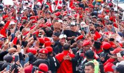 Hajatan Rakyat di Sidoarjo, Ganjar Pranowo: Jatim Menggetarkan, Insyaallah Kita Menang Mutlak
