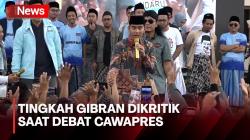 Respon Gibran Usai Sikap dan Tingkahnya Dikritik saat Debat Cawapres