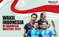 Infografis Wakil Indonesia di Indonesia Masters 2024