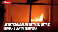  Rumah 2 Lantai di Depok, Jawa Barat Terbakar akibat Kegagalan Instalasi Listrik