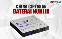Infografis China Ciptakan Baterai Nuklir 50 Tahun Tak Perlu Dicas