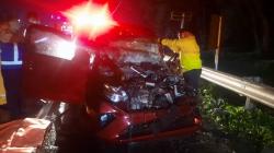 Kecelakaan di Tol Cipularang, Sopir Daihatsu Sigra Tewas 3 Penumpang Luka