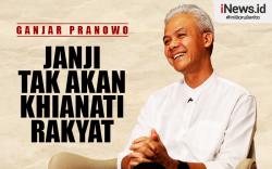 Infografis Ganjar Janji Tak akan Mengkhianati Rakyat