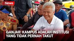 Muncul Gelombang Kritik Terhadap Jokowi, Ganjar: Kampus Institusi yang Tidak Pernah Takut