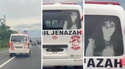 Viral Mobil Ambulans Pembawa Jenazah Dipasang Gambar Kuntilanak, Netizen Merinding