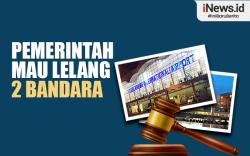 Infografis Pemerintah Berencana Lelang Dua Bandara