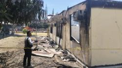 Kantor Dinas Perindagkop Kepulauan Yapen Terbakar, Polisi Olah TKP