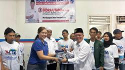 Caleg Perindo Bagikan Cat Gratis untuk Warga Sukabumi Korban Kebakaran dan Fasosfasum