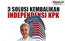 Infografis Ganjar Ungkap 3 Solusi Kembalikan Independensi KPK