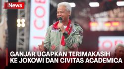 Kampanye Terakhir, Ganjar Ucapkan Terimakasih ke Jokowi dan Civitas Academica