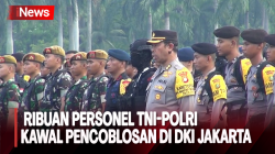 Ribuan Personel TNI-Polri akan Kawal Pencoblosan di Seluruh TPS di DKI Jakarta