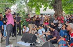 Slank Bawakan Lagu Anti-Korupsi dan HAM, Bimbim: Semoga Diteruskan Pak Ganjar<
