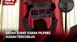 Detik-Detik Wanita Histeris usai Surat Suara Pilpresnya Sudah Tercoblos di Tegal