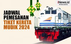 Infografis Tiket Kereta Api untuk Lebaran 2024 Bisa Dibeli Mulai 15 Februari