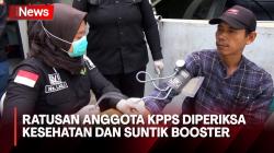 Ratusan Anggota KPPS di Tangsel Diperiksa Kesehatan dan Suntik Booster Jelang Coblosan Susulan