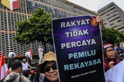 Aksi Desak Bawaslu Awasi Penghitungan Suara Pemilu 2024